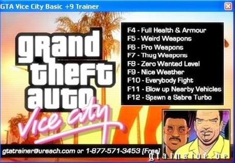 GTA Vice City Trainer Free Download